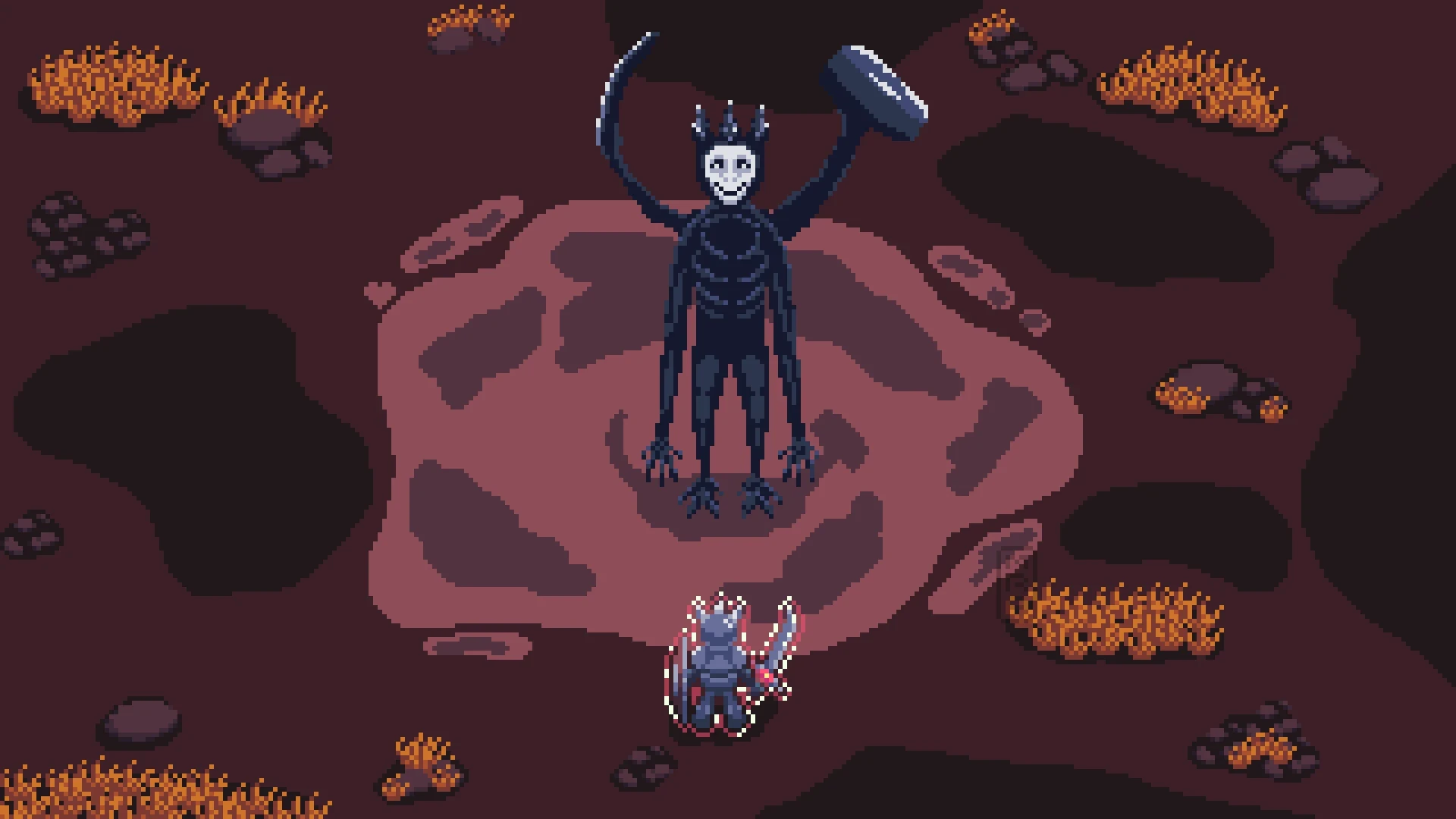 Boss fight — pixel art