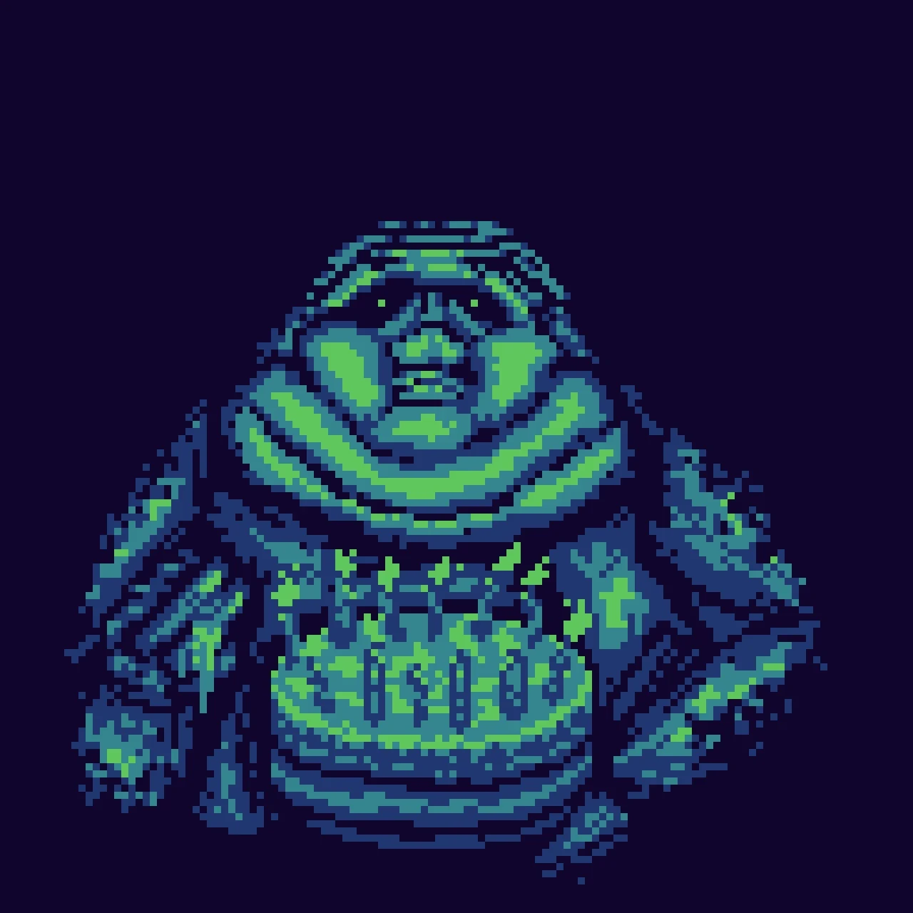 Fat birthday — pixel art
