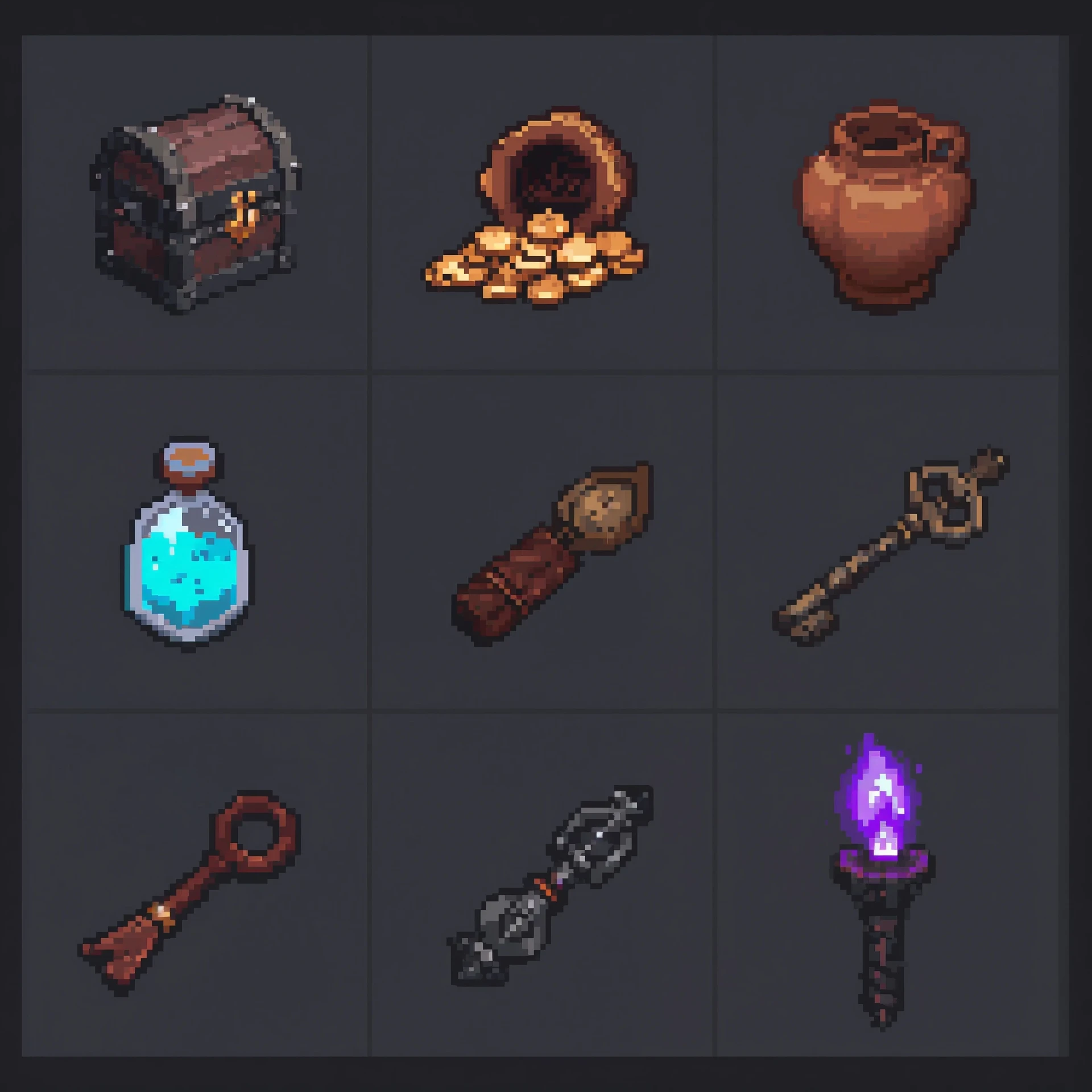 Dungeon essentials — pixel art