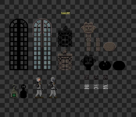 Castle tilemap — pixel art