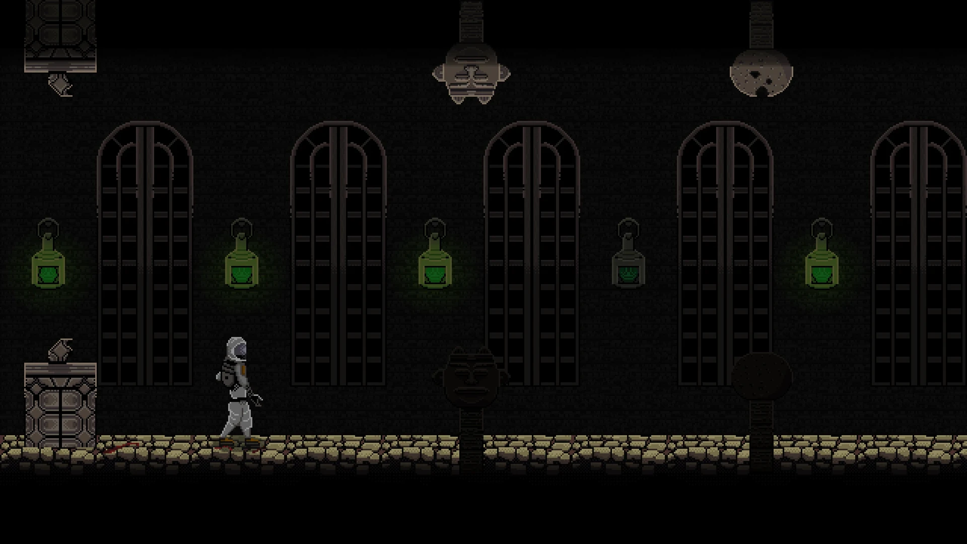 Castle passage — pixel art