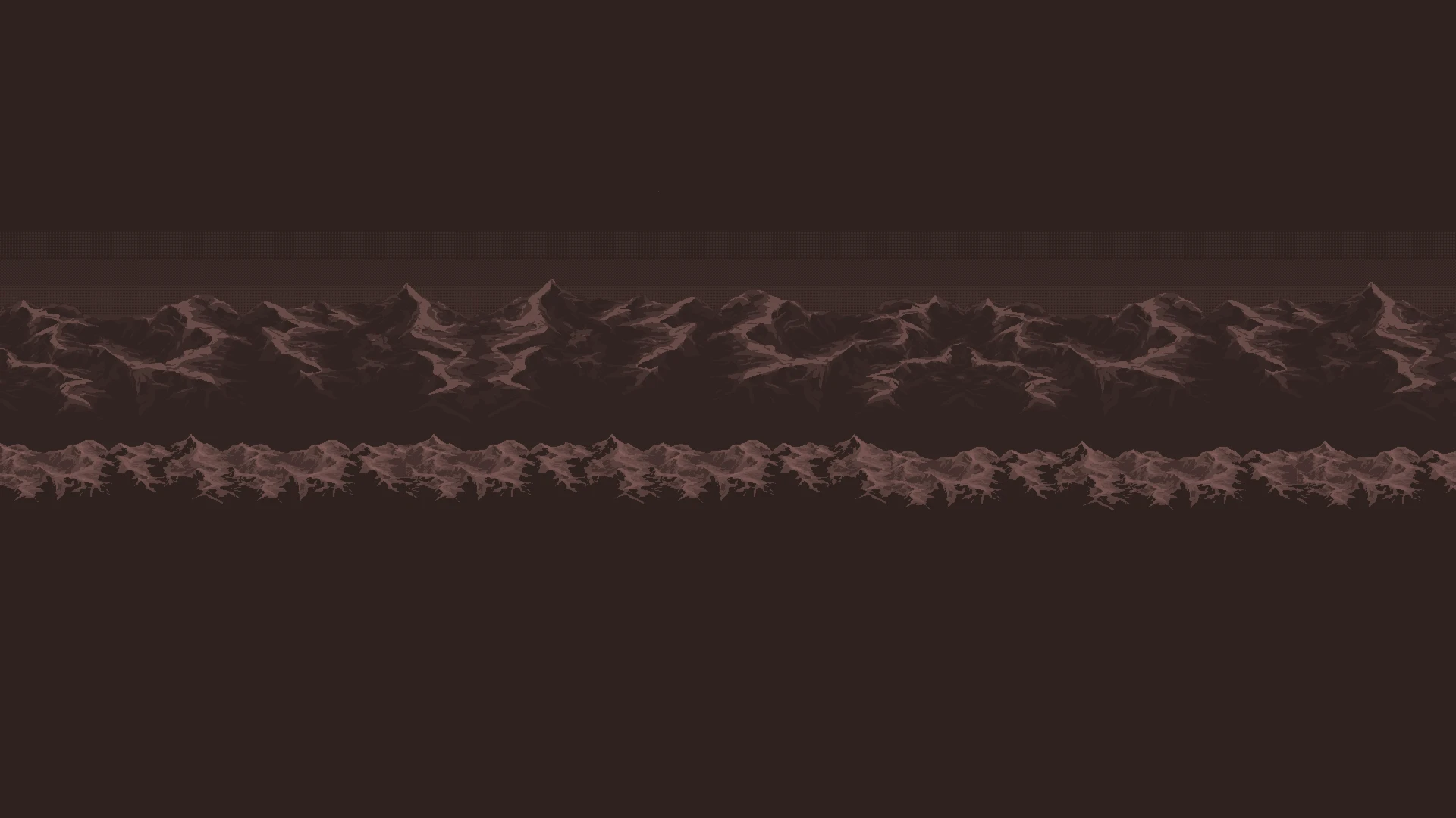 Layered cavern background — pixel art