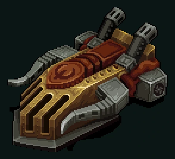Assault ship 3 — pixel art