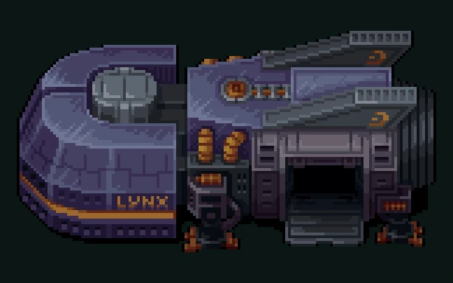 Assault ship 4 — pixel art