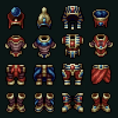 Egyptian armor — pixel art