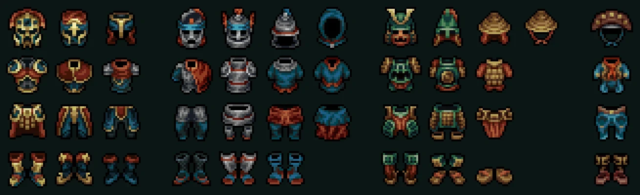 Low Tech armor — pixel art