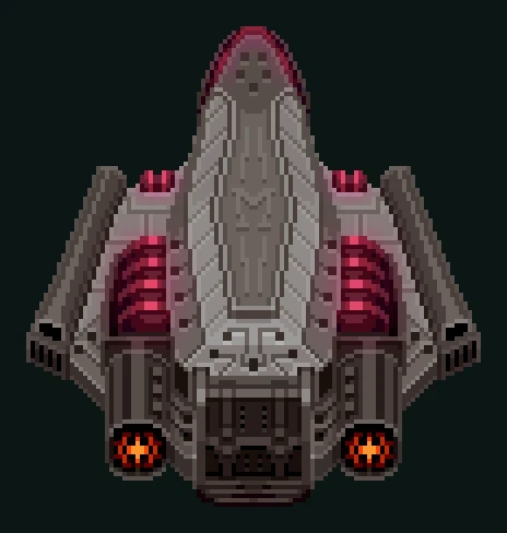 Starship 2 — pixel art