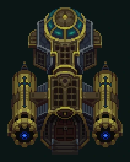 Starship 4 — pixel art