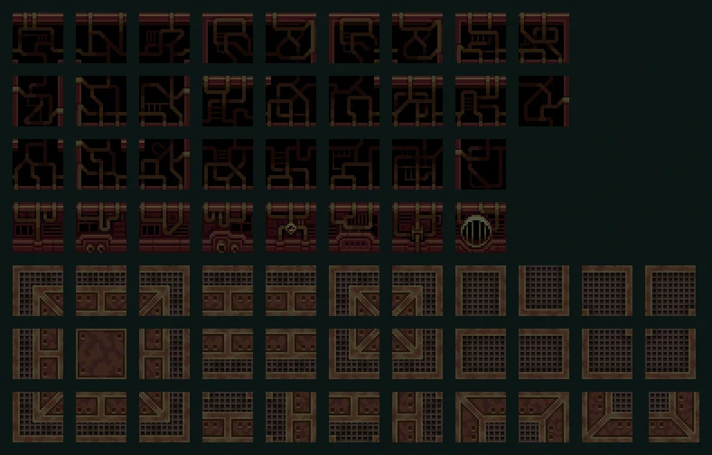 Full tileset showcase — pixel art