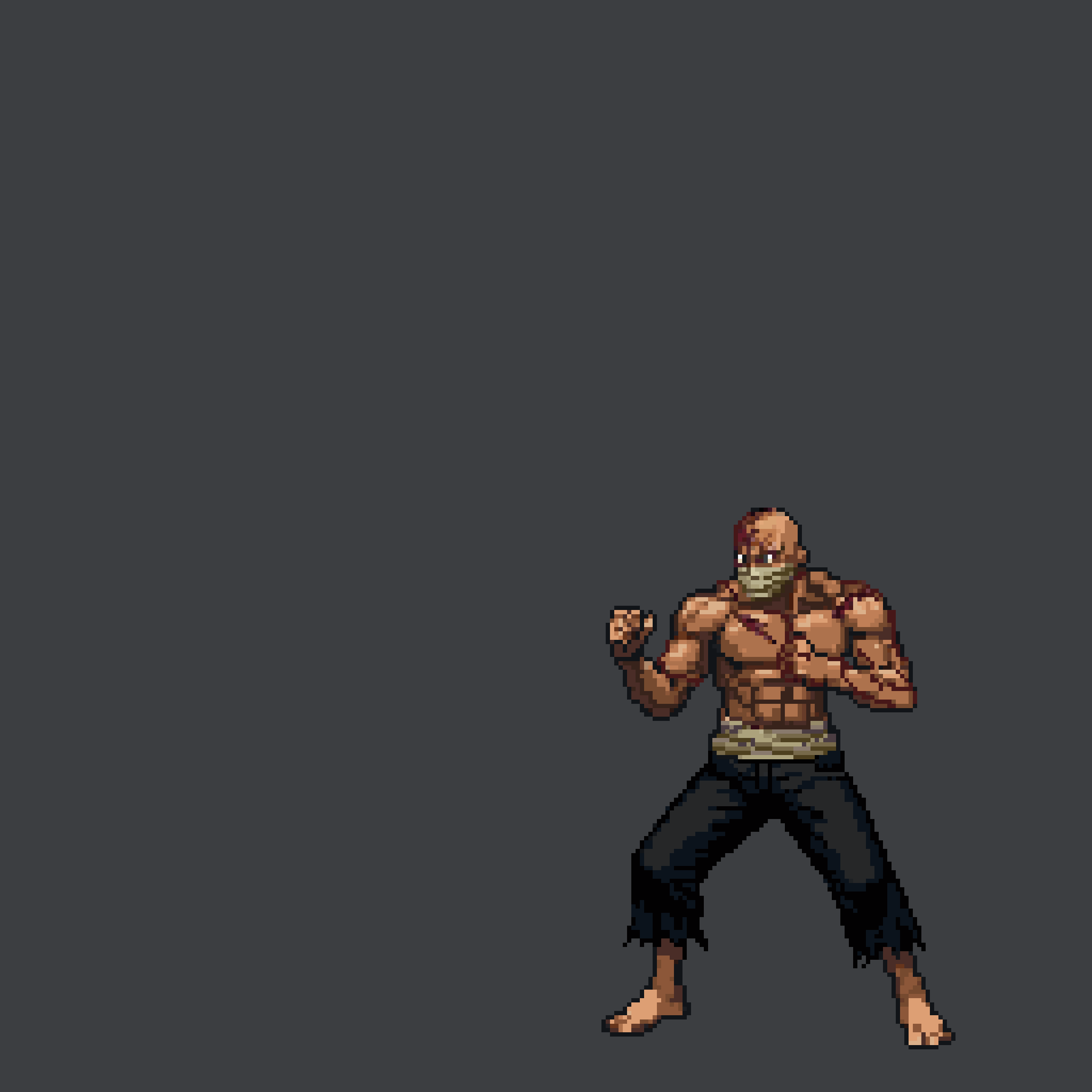 Boss hit reaction — animated pixel art