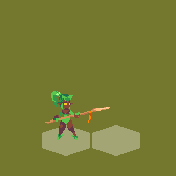 Lancer · idle — animated pixel art