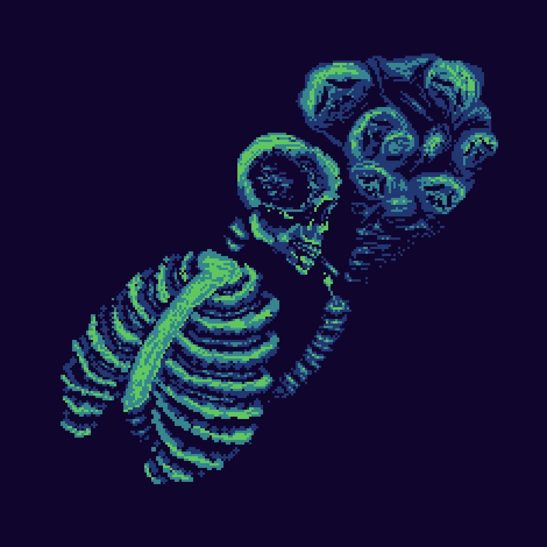 Smoking — pixel art