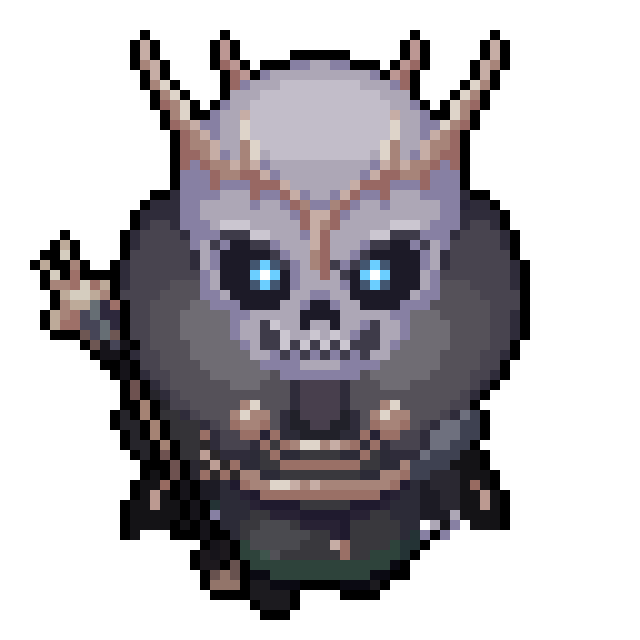 Boss move forward — animated pixel art