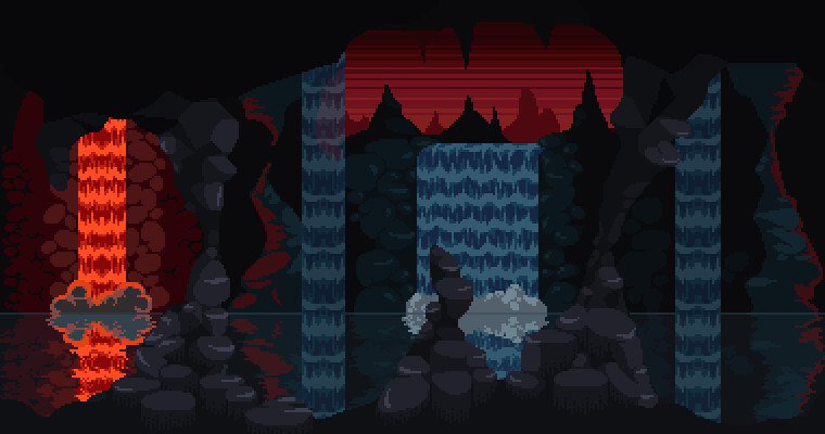 Underworld / Water — pixel art